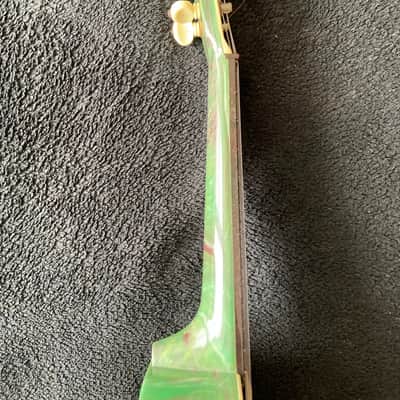 Green Maccaferri Islander Soprano Ukulele 1950s image 12
