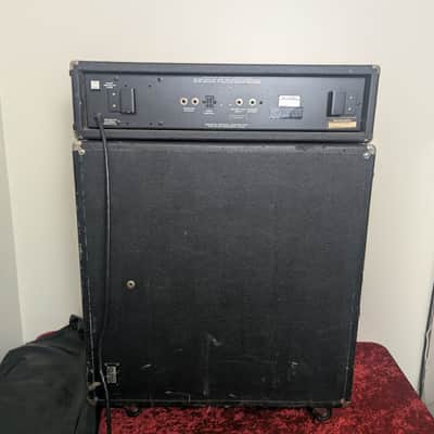 Vintage 1970s Acoustic Control Corp Model 230 Head & 403 4x12 Cab Stack w/ Original Cover imagen 14