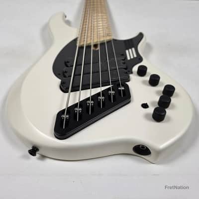 Dingwall NG3 6-String Matte Ducati White Pearl Bass w/ Bag 9.72lbs #19965B B-Stock image 7