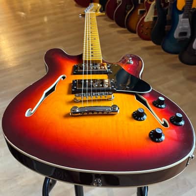 Fender - Modern Player Starcaster 3 Tone Sunburst - Maple ( No Case Or Bag) - USED image 9