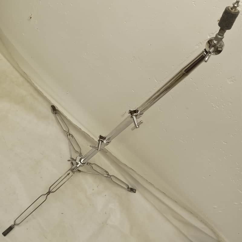 Gretsch Giant Double-Braced Vintage Early 80s Crash/Ride Cymbal Stand Chrome USA image 1