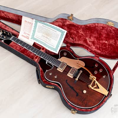 1962 Gretsch PX 6122 Chet Atkins Country Gentleman Walnut, Figured w/ Dial Up Mutes, Case & CoA image 18