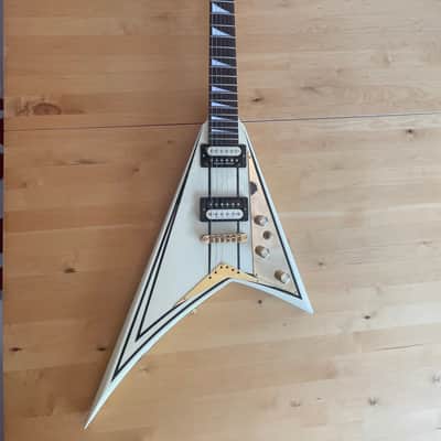 Jackson Pro Series RR5 Rhoads 2003 - 2009 - Ivory with Black Pinstripes image 1