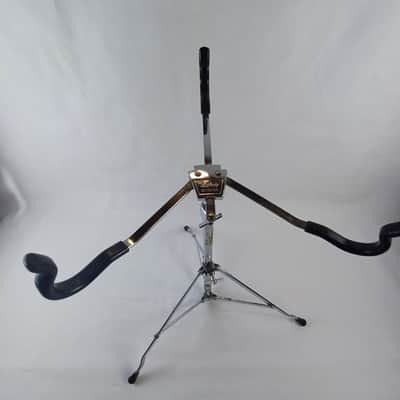 Ludwig 70s Snare Drum Stand #1355 Atlas Single-Braced Chicago USA Vintage Chrome image 10