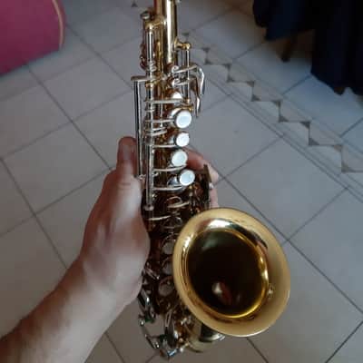 Ultra rare vintage curved Sopranino Saxophone Eb , hanmade sax Prof. Orsi Milano completely restored !!!!! image 4