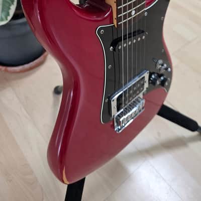 1981 Fender LEAD I Ash Body Light Relic Wine Red Transparent American Vintage 80s Custom Seymour Duncan JB Humbucker Single HS Hardtail USA '54 1954 Stratocaster headstock II Deluxe Case image 15