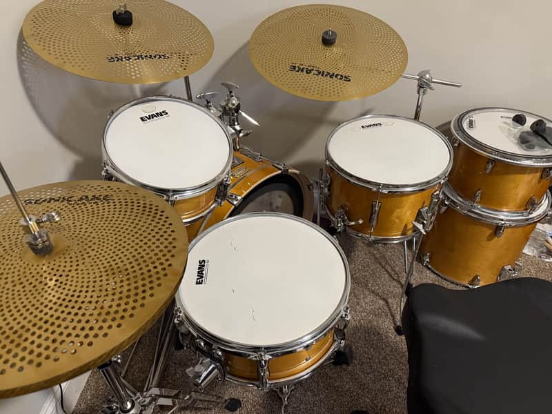 Yamaha Stage Custom Hip Drum Kit – Complete Setup – Low Volume Cymbals – Ready to Play image 1