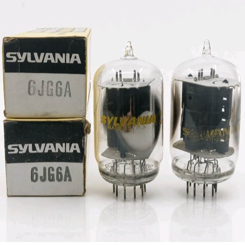 LOT OF 2 NOS SYLVANIA 6JG6A/HAM RADIO/TESTED WORKING image 1