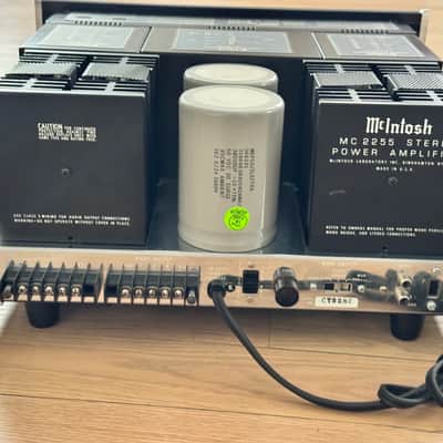 Vintage McIntosh MC2255 250-Watt Stereo Solid State Power Amplifier 1981 - 1986 - Black image 5