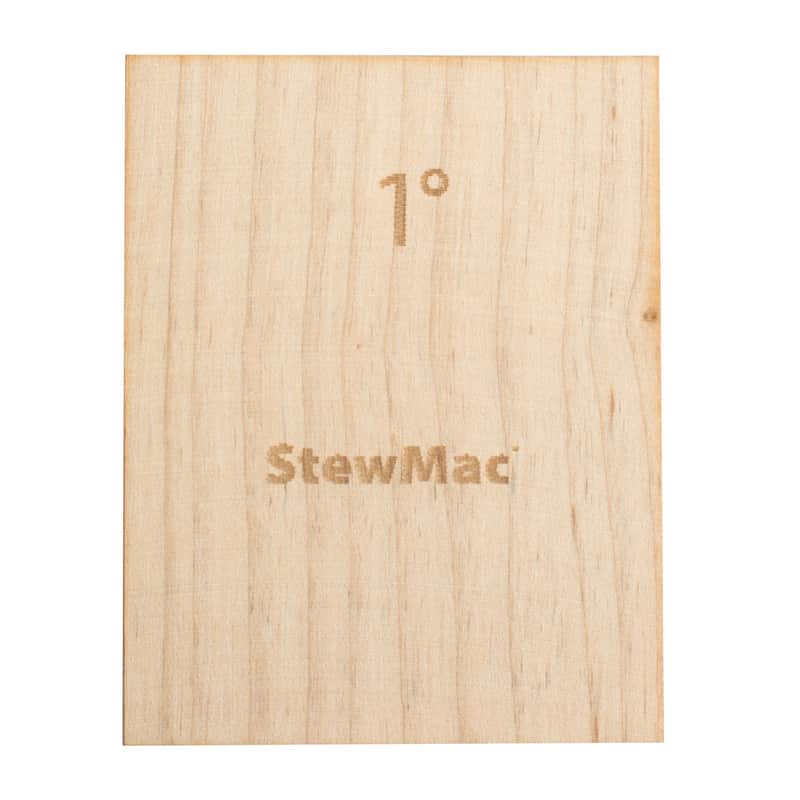 StewMac Neck Shims for Guitar, Blank - 6 Pack of 1 Degree Shims image 1