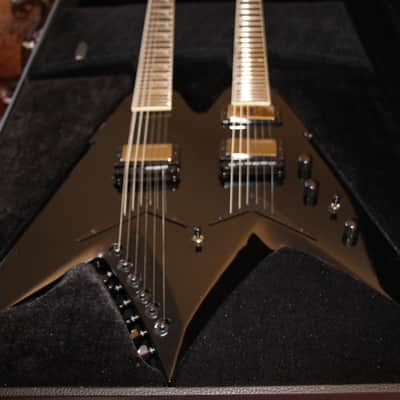 Dean VMNT - Dave Mustaine Doubleneck 6/12 Electric Guitar w OHSC - Black image 4