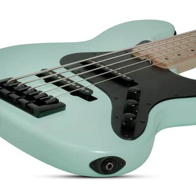 Schecter J-5 LH Sea Foam Green 5-String Left-Handed Electric Bass Guitar   J5 image 2