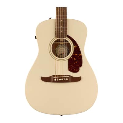 Fender Malibu Player A/E Guitar - Olympic White w/ Walnut FB image 1