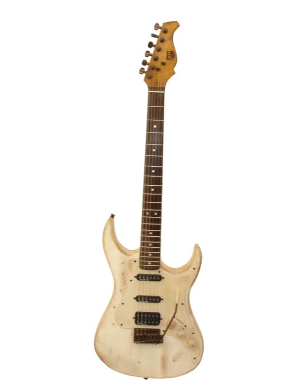 AXL BADWATER SRO Electric Guitar, Relic Distressed White image 1