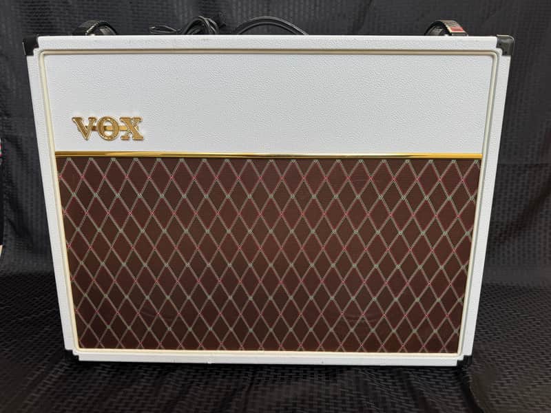 Vox AC 30C2, 30-Watt, 2 x 12" Guitar Combo Amp Limited Edition White Bronco image 1