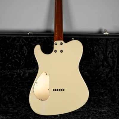 2015 Asher Guitars GT-3 Antique White Lollar Gold Foils w/OHSC image 3
