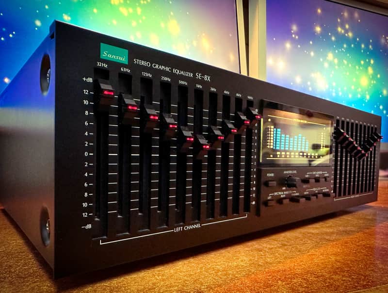 SANSUI SE-8X Original Boxed Vintage Stereo Graphic Equalizer | Reverb
