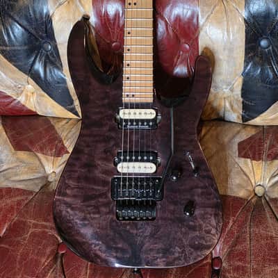 Jackson Pro Series DK2MQ Transparent Black DK2 Pro Quilted Maple Floyd Rose HH Super Strat MIM Mexico image 3