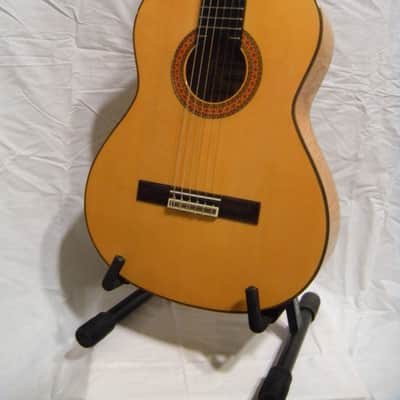 FINAL DISCOUNT Rare Almansa 447 Cypress Flamenco-style classical guitar with Travelite case. image 1