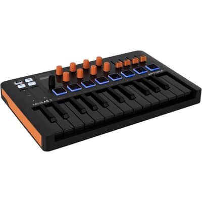 Arturia MiniLab 3 Orange Compact MIDI Keyboard and Pad Controller (Special Edition Orange and Black) image 3