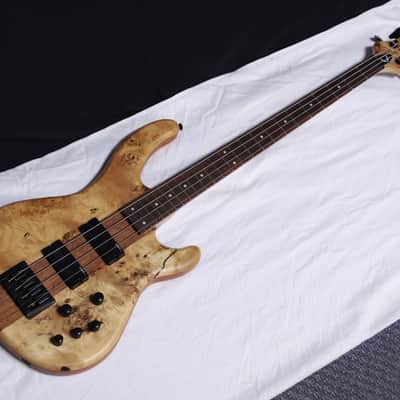 DEAN Edge Select 4 Burled Poplar electric BASS guitar Satin natural NEW image 1