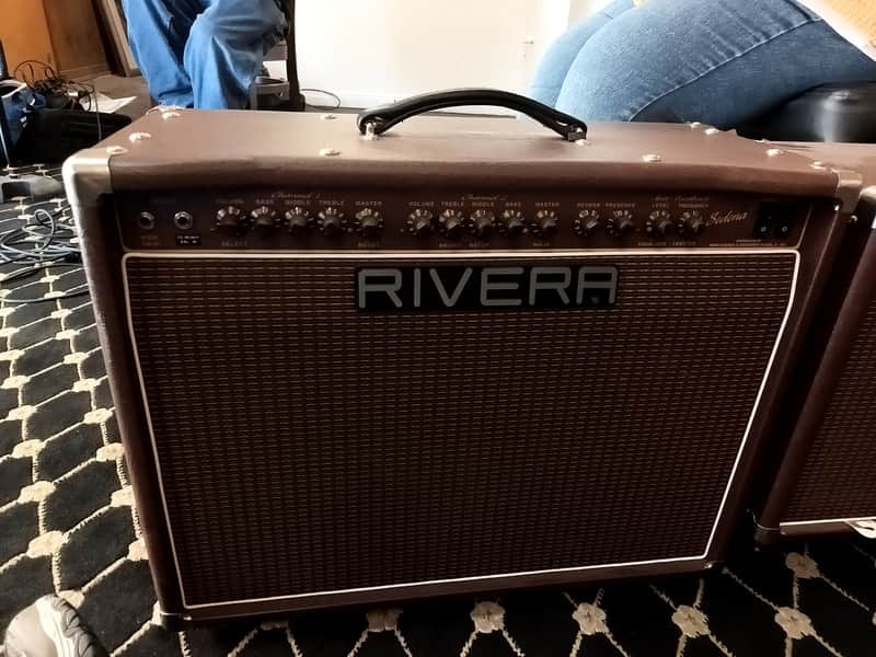 Rivera Sedona 55 Tube Combo Amp + Matching Rivera Sedona 115 Extension Cabinet Rig Mid-2000's - Rare Brown Finish image 1
