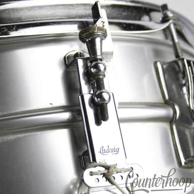 Ludwig 14x5"Acrolite Snare Drum Aluminum Shell 8-Lug Chicago USA#404 Vintage 60s image 3