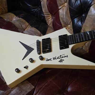 Dave Mustaine's Explorer MEGADETH Artist Owned Stage Played - Dean USA Custom Shop XO Heavy Relic Vintage Aged Signed Korina Neck Guitar image 2