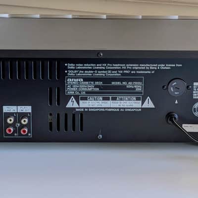 Aiwa AD-F810 3-Head Cassette Deck, Excellent Cosmetics, Intermittent Output Issue image 3