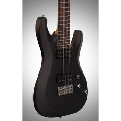 Schecter C-8 Deluxe Electric Guitar, 8-String, Satin Black image 4
