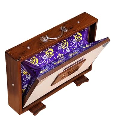 SHRUTI BOX~ SIZE (15" X 10" X 3")~13 NOTES~440 Hz~CHANT~MANTRA~SHRUTI~WITH BAG image 4