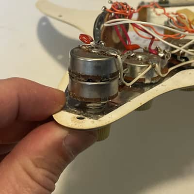 1988 Fender Stratocaster Plus Factory Loaded Pickguard Gold Lace Sensors TBX image 18
