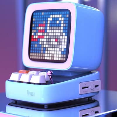 Divoom Ditoo The Most Intelligent Retro-Art Pixel Portable Speaker with Built In Smart Features/Apps image 2