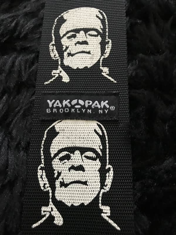 Yak Pak RARE Frankenstein guitar strap 2005 - Black/white image 1