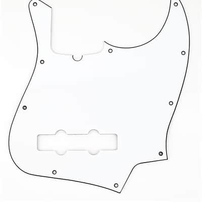 Genuine Fender Jazz/J-Bass WHITE 10-Hole, 3-Ply Pickguard image 1