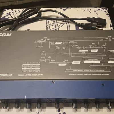 Samson S-Com Stereo Compressor 2-Channel rack unit (SCom, S.Com) w/ box, manual image 4