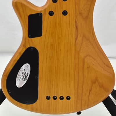 Schecter Session Stiletto-4 Electric Bass Aged Natural Satin B-Stock image 6