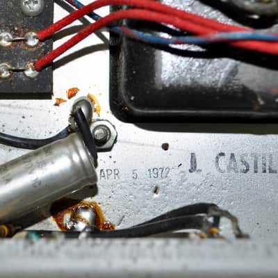 Vintage 1972 Fender Super Six (Twin) Reverb Amp Head With Original Footswitch and Mojotone Head image 15