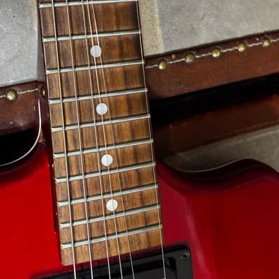 DeArmond Jet Star Special Crimson Red Transparent Electric Guitar image 17
