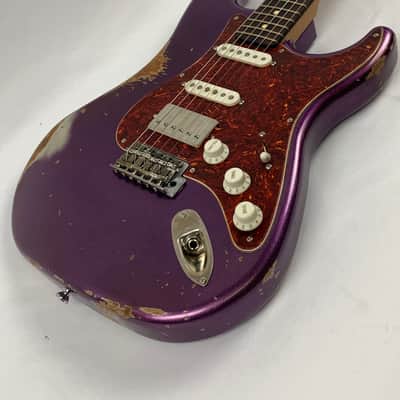LsL Instruments Saticoy 22 Classic S Purple Sparkle Heavy Age Relic HSS - Brand New with case image 4