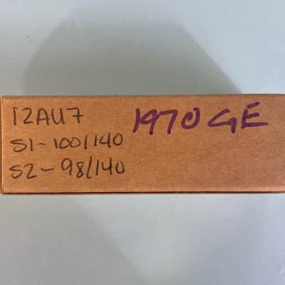 1970 General Electric 12AU7A ECC82 Vintage GE Short Plate Halo Getter Tube! T155 image 6