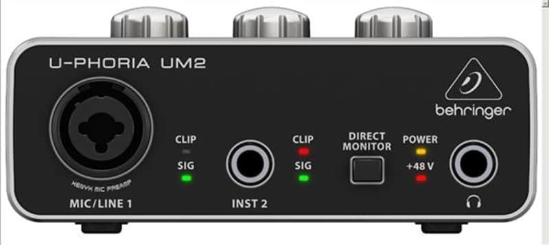 Behringer UM2 UPhoria USB Audio Interface image 1