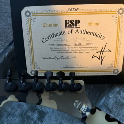 ESP Custom Shop Snakebyte Camo Satin James Hetfield ESP Signature Series aus meiner Sammlung: wie neu, ungespielt image 6