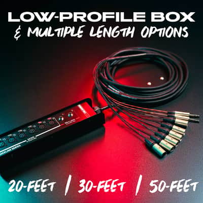 Gator CableWorks By Gator Cases Backline Series 6x2 Drop Snake - 20 Feet, (6) Channel | (2) Returns (GCWB-DS6X2-20) image 6