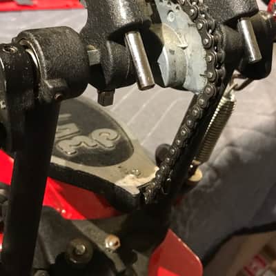 DW DW 5000 Double Pedal 2000- Red/Blacks image 4