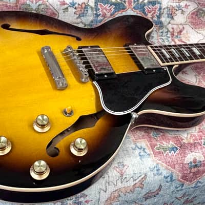 Gibson Memphis Custom '63' Block Inlay 335 2008 - Vintage Sunburst image 6