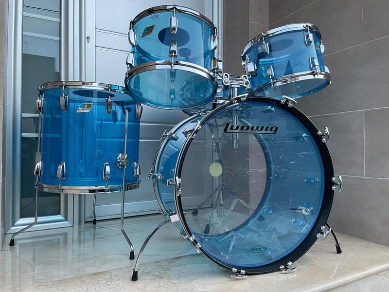 Ludwig Vistalite 1976 Blue image 1