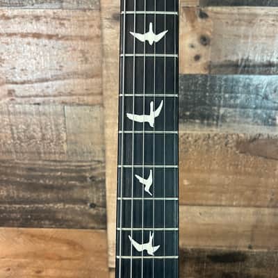 PRS CE 24 Semi-Hollow, Satin Faded Grey Black Blue Burst, Ebony, 372 image 10
