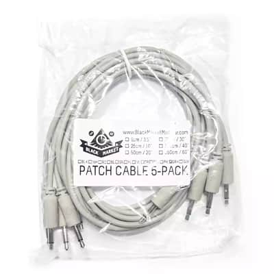 Black Market Modular Eurorack Patch Cables (100cm - Grey - 5 Pack) image 2