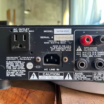 RARE vintage ampeg  SVT-3 PRO 450-Watt Head made in usa image 4